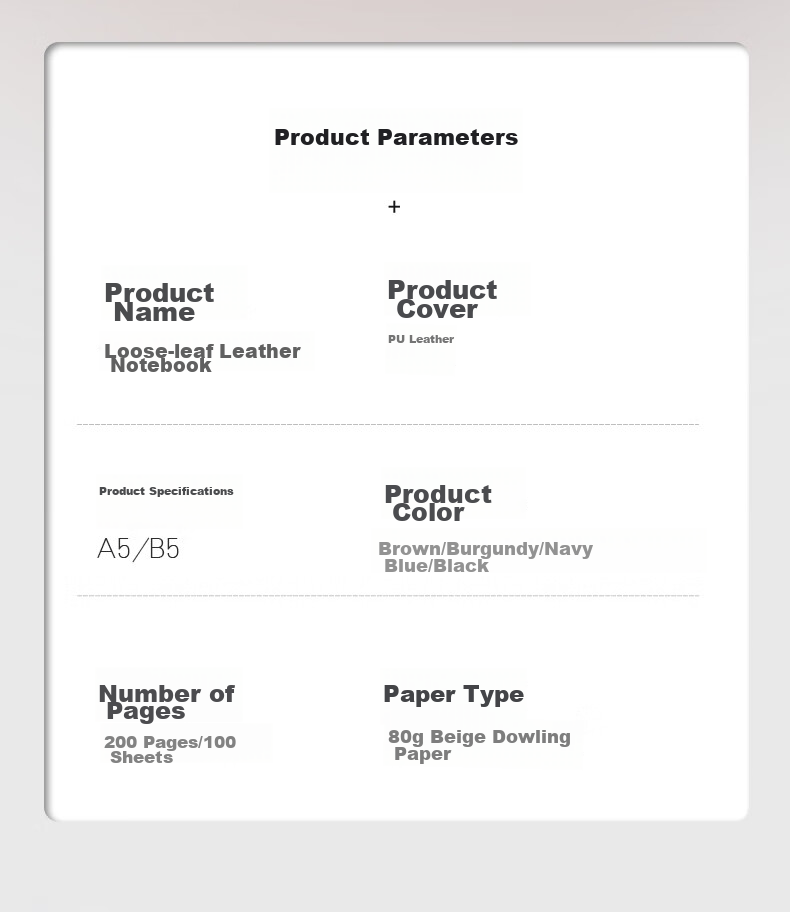Xuchenwenju Notebook, Loose-Leaf A5 Brown, 6-Ring Binder, Simple Business High-End Leather Cover, with Buckle And Card Slots, Office Meeting Record Book, Detachable, Can Print LOGO 9