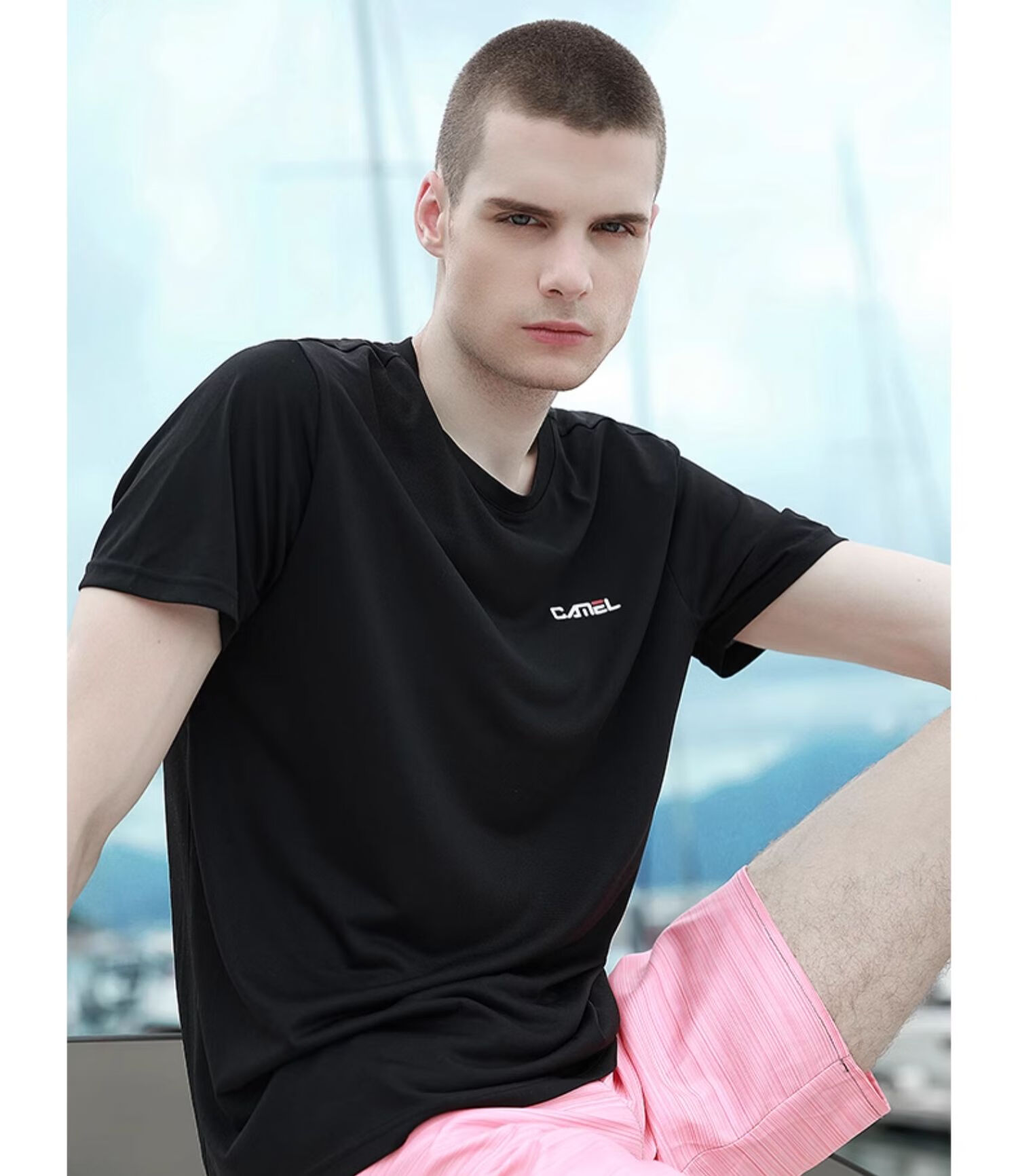 CAMEL Outdoor Quick-Dry T-Shirt, Spring And Summer Honeycomb Mesh Breathable Top, Couple's Sports Round Neck Short Sleeve A14BZ00079 11