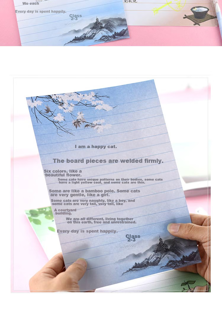 Yuhe A4 Composition Paper, Display Paper, Grid Writing Paper, Elementary School Student Writing, Thickened Letter Paper, Practice Paper, Learning Tool, 300 Grids, Eight Mixed Styles, 40 Sheets, 5145 6