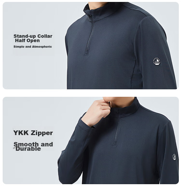 SCALER Outdoor Long-Sleeve T-Shirt for Men, Spring And Summer New Arrival, Ice Rainbow Silk Moisture-Wicking Quick-Dry Simple Running Sports Top for Wome 14