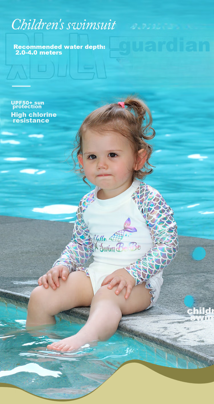 Swimbobo Children's Swimwear, Baby One-Piece Swimsuit, Girls' Class A One-Piece Swimsuit, Girls' Swim Cap Set And Swimsuit 1