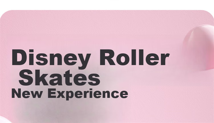 Disney Strawberry Bear Children's Roller Skates, Full Flash Inline Skates, Adjustable Ice Skates for Girls, Beginner Skating Shoes 5