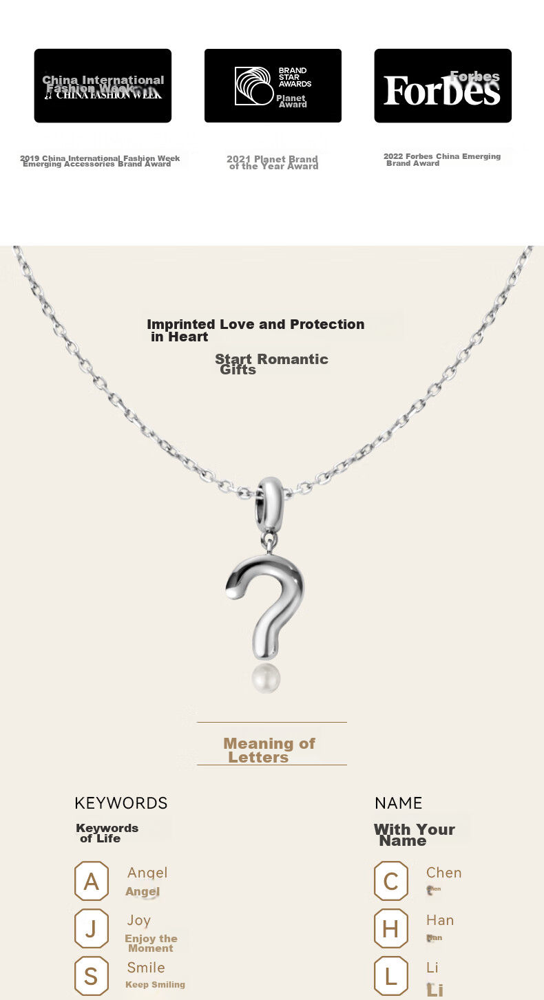 Arsis Simple Letter Pendant Necklace for Women, S925 Silver Collarbone Chain, Birthday Gift for Girlfriend, Letter M 3