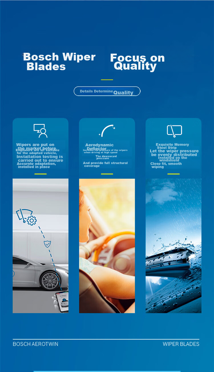 BOSCH Shenyi Six-In Wiper Blade, 23 Inches Single Pack (Multi-Functional Interface, Consult Customer Service for Vehicle Compatibility) 7