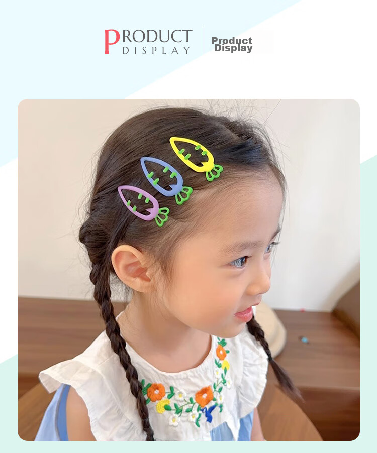 CHIMERA 6-Piece Children's Bangs Hair Clips with Sequins And Fish Scale Mermaid Tails BB Clips for Girls, Mid-Autumn Festival Gift 4