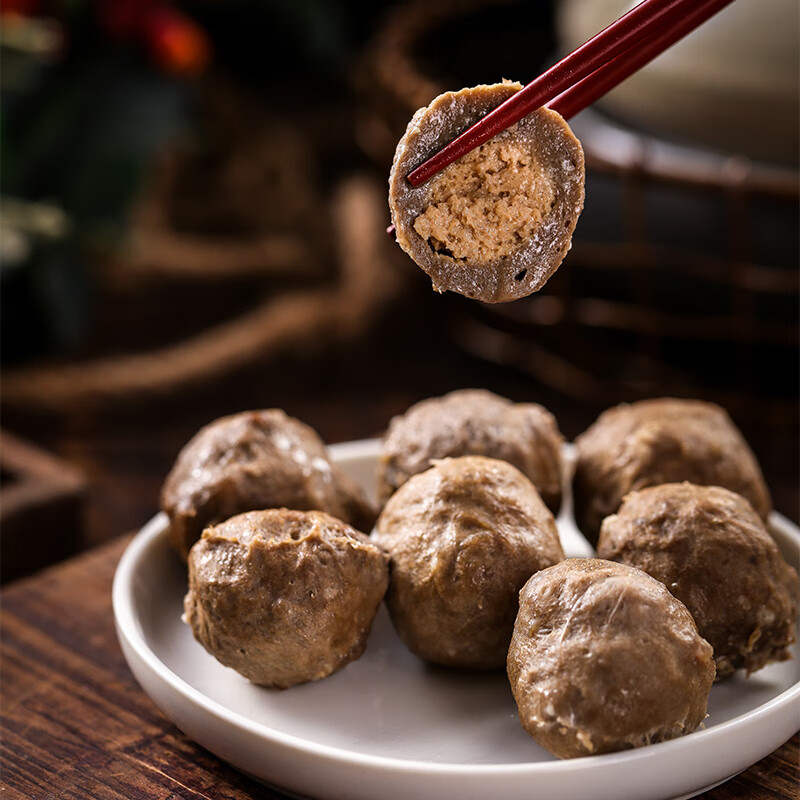 海欣香港撒尿肉丸500g 牛肉丸风味肉丸 肉含量65%+关东煮火锅食材