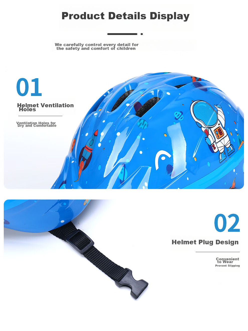 HEAD Adjustable Children's Helmet for Balance Bike, Roller Skating, Bicycle Riding, Skateboarding, Anti-Fall Cartoon Safety Helmet, Baby Pink M/L 16