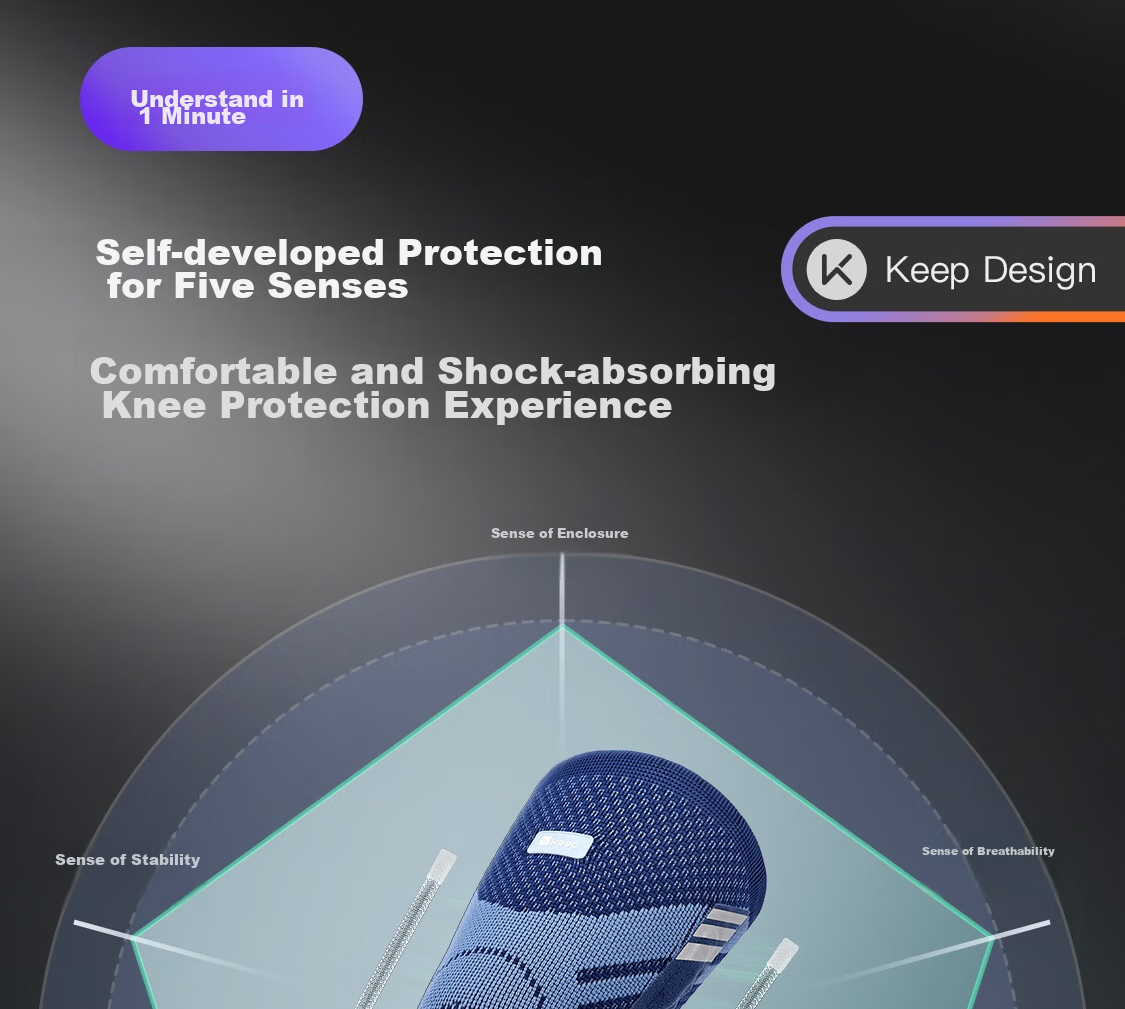 Keep Comfortable Functional Knee Brace Meniscus Protection for Running, Badminton, Basketball Support Synovitis Brace K-Rox 10