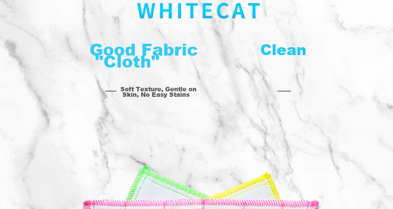 Baimao Cotton Soft Cleaning Cloth 30*30cm*3 Pieces, Plant Fiber Dishwashing Kitchen Cloth, Absorbent Oil And Water, Stain Removal, Soft Cotto 13