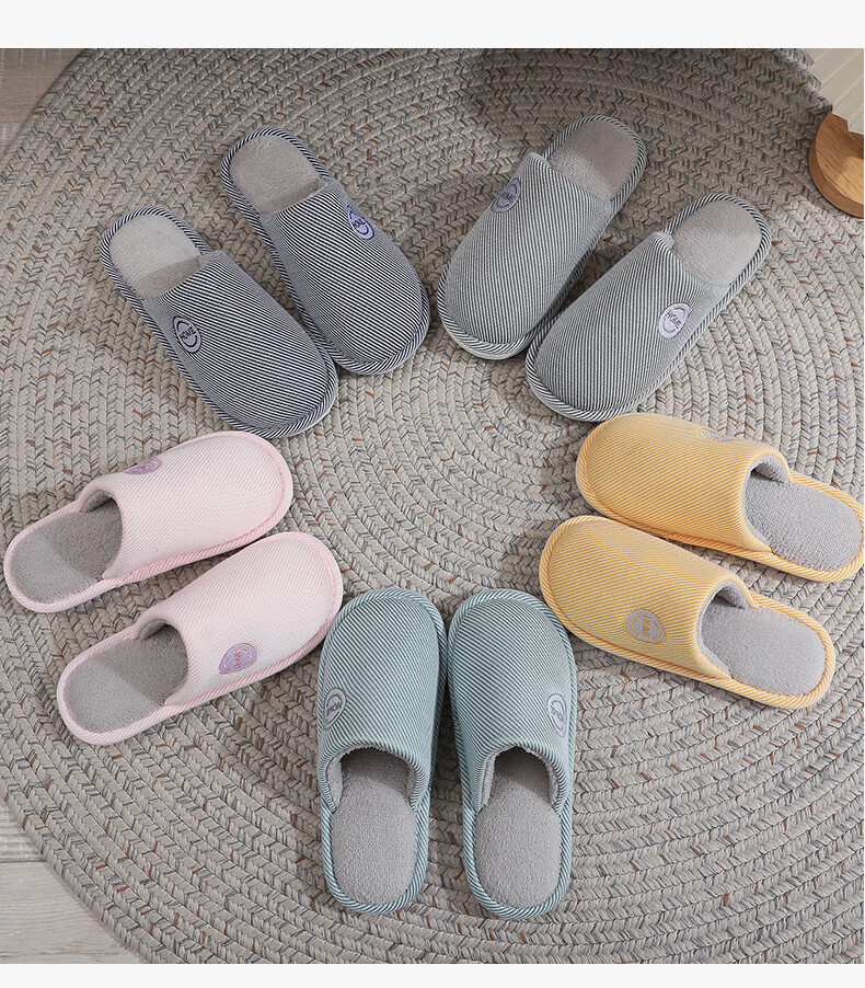 GUOLUOFEI Spring And Summer All-Season Indoor Home Slippers for Men And Women, Yellow, Size 38-39 12