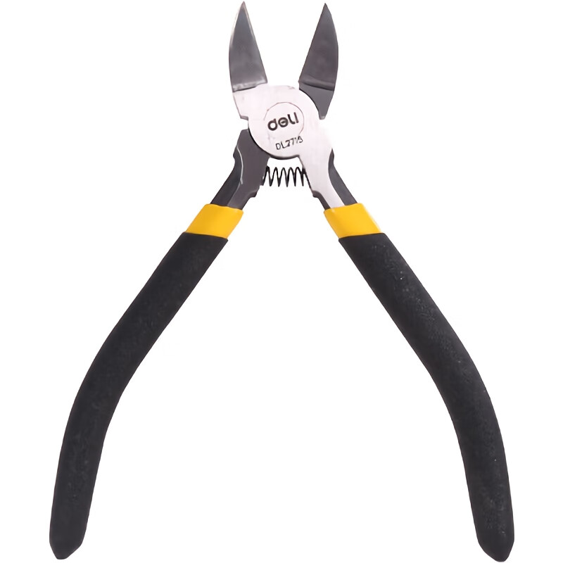 DELIGONGJU Tool, Anti-Slip Water Pipe Pliers, Electronic Scissors, Plastic Pliers, Diagonal Pliers, 5 Inches, DL2715; 1 Piece