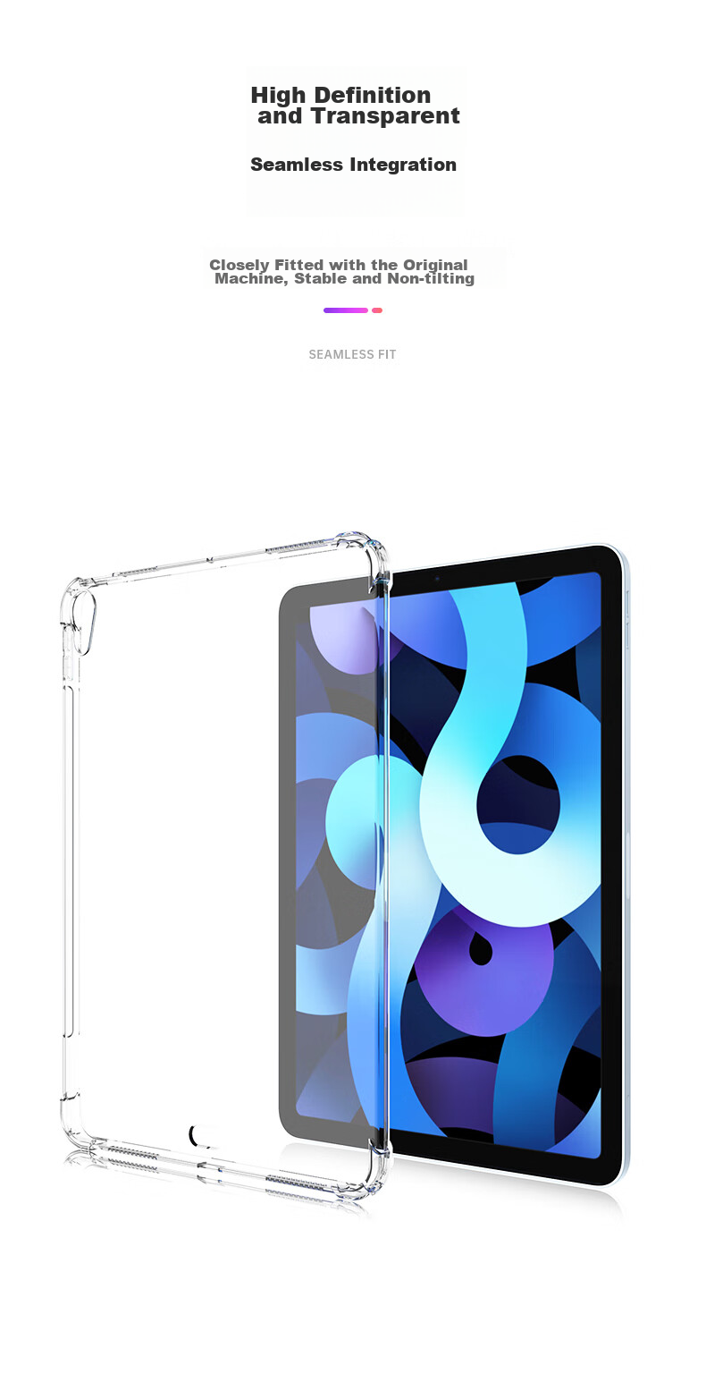BIAZE Compatible with 2026 M4 Chip Apple IPad Air 11-Inch Case, Protective Cover for Apple Tablet Air 8/7/6, 11-Inch TPU Air Cushion Shockproof Soft Case 6