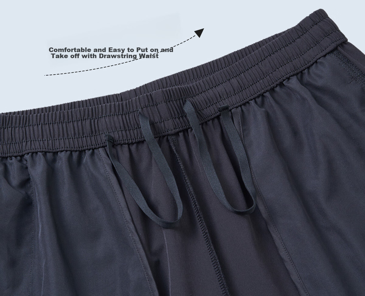 ERKE Men's Sports Shorts, Autumn Casual Quick-Dry Moisture-Wicking Breathable Running Pants for Me 9