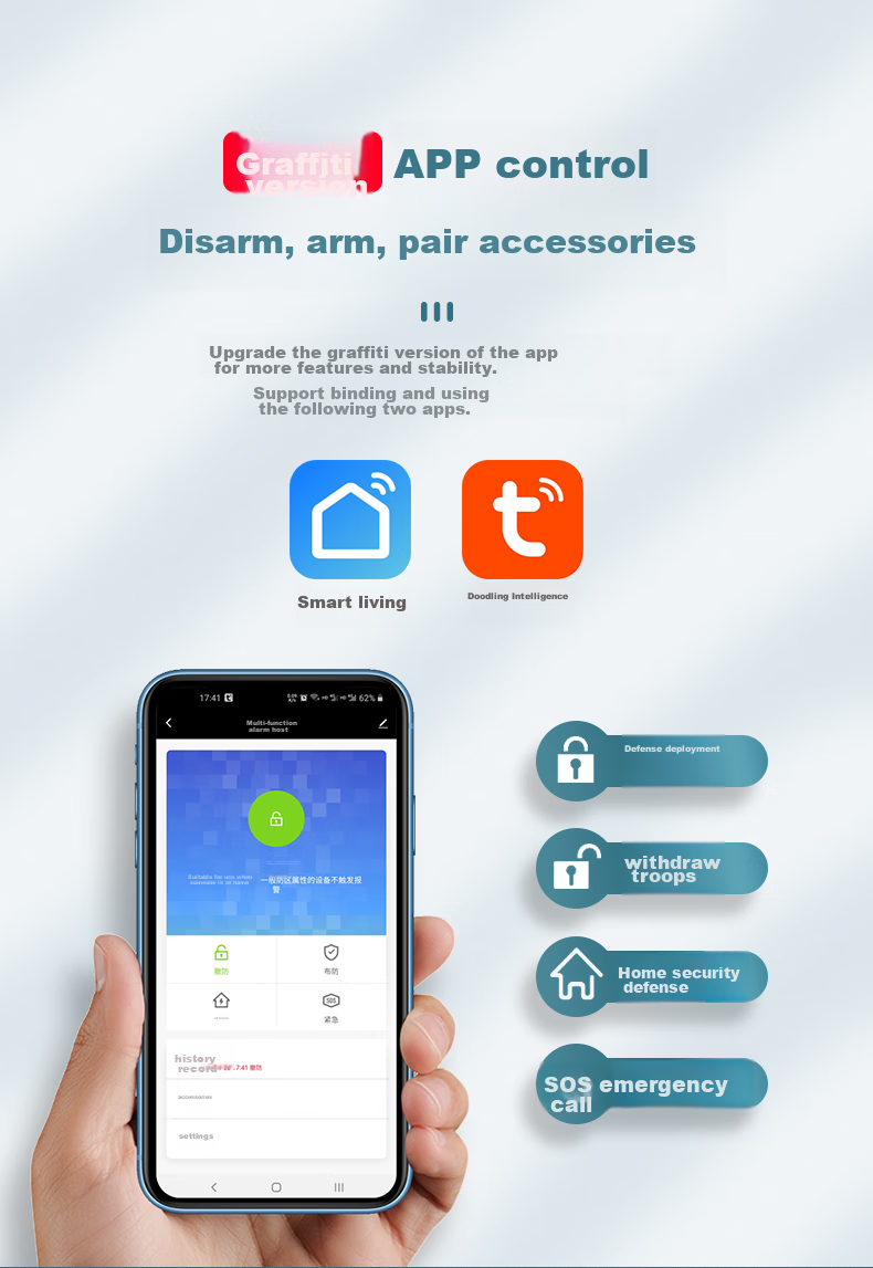 LFang SA005-4G Smoke Detector Alarm for Office And Bathroom, No Smoking Allowed, 4G Model 6