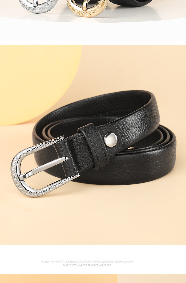 CARTELO Women's Leather Belt, Casual Trouser Waistband, Versatile Fashion Accessory, Gift for Wife Or Girlfriend 8