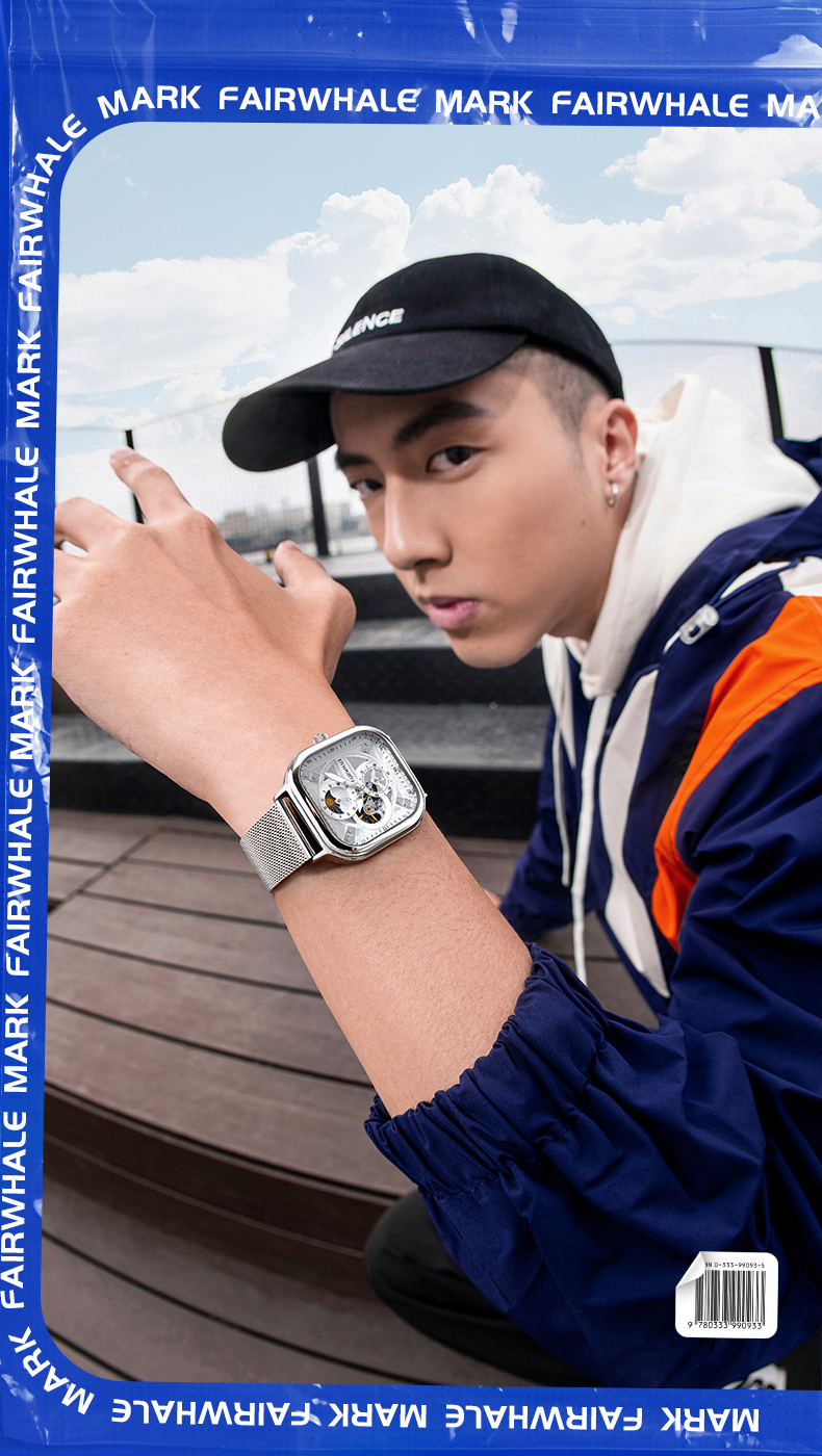 MARK FAIRWHALE Fully Automatic Mechanical Watch for Men, Students, Office Commute, 2026 New Model Wristwatch, Birthday Gift for Boyfriend 3