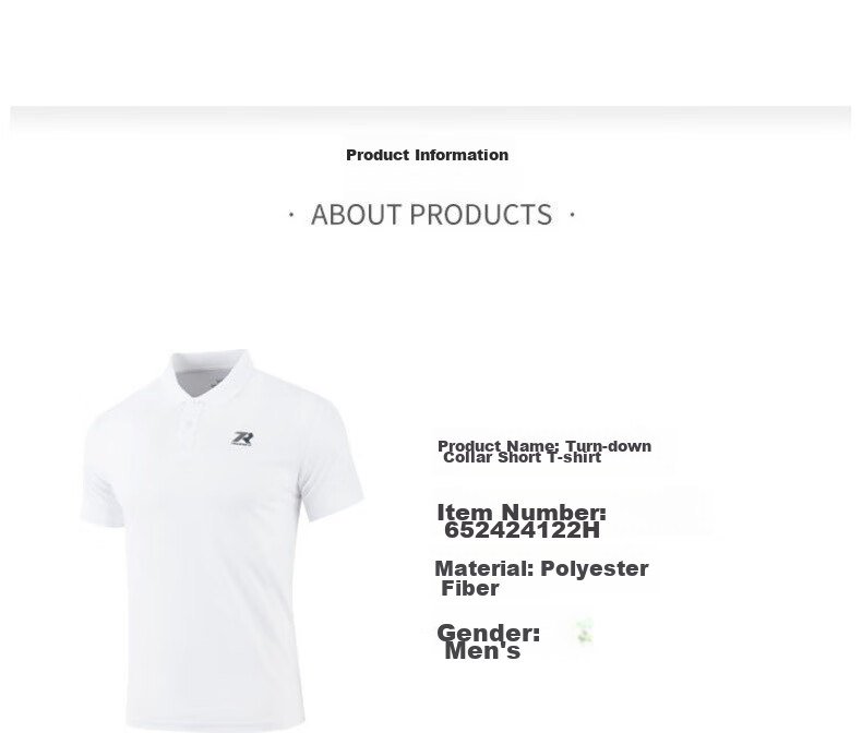 361° Men's Short Sleeve T-Shirt Spring Summer Sports Quick-Dry Running Fitness Polo Shirt 652624109H-5 33