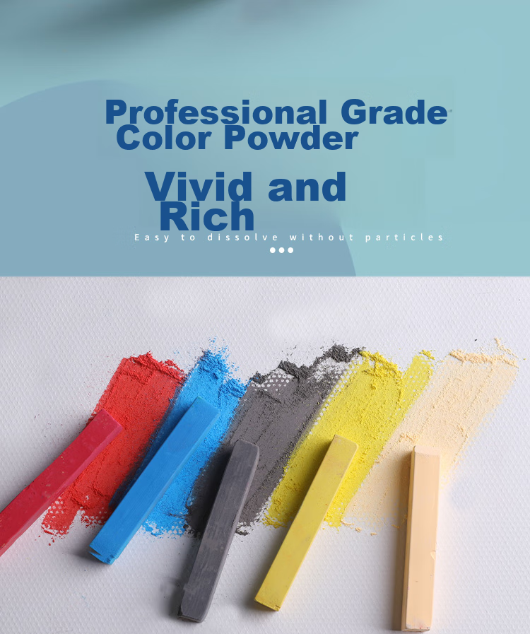 Mont Marte 24-Color Pastel Chalk Set, Colored Chalk Drawing Sticks, Art Painting Pastel Sticks, Children's Colorful Pen Set, Student Pastel Drawing Iron Box Set MMPT0017 Art Sketching 9