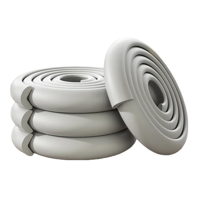 BEIDELI Baby Safety Edge Guards, Infant Anti-Collision Protection Strips, No Adhesive Required, Widened And Thickened, L-Shaped, Gray, 6 Meters