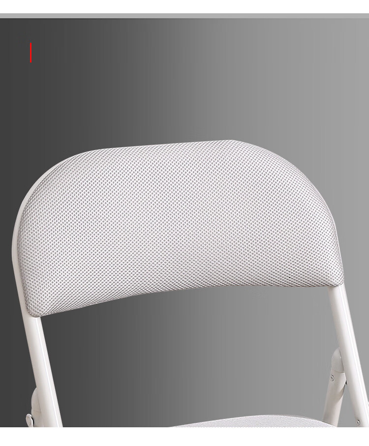 XINGKAI Folding Chair, Office Chair, Conference Chair, Computer Chair with Backrest, Study Chair XK1022 Gray Mesh 18