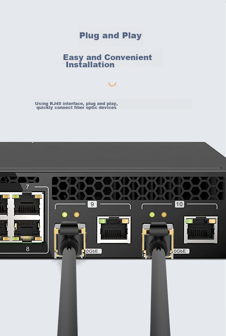 EB-LINK SFP+ 10 Gigabit Electrical Port Optical Module, 30 Meters 10G Optical to Electrical Module, Fiber Port to RJ45 Electrical Port, Self-Adaptive Compatible with Huawei/RIEGL/ZTE/Windstream 4