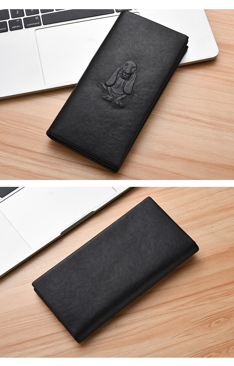 Hush Puppies Wallet, Men's Top-Grain Leather Genuine Short Casual Simple Wallet, Gift Box Set, Birthday Gift for Boyfriend 14