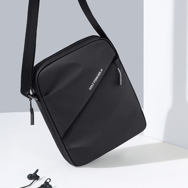 GOLF Shoulder Bag for Men, Trendy Crossbody Bag, IPad Phone Pouch, Water-Resistant Vertical Casual Commuter Small Square Bag for Me
