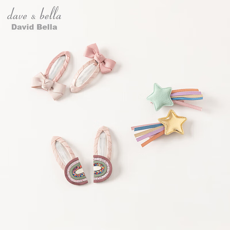 DAVE & BELLA [Same As in Mall] Hair Clip for Girls, Children's Hair Accessory, Princess Hairpin for Girls