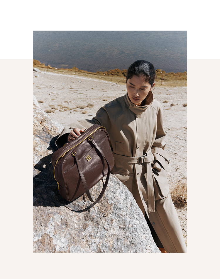 HR Handbag, Women's Bag, Vegetable Tanned Leather, Ladies' Underarm Bag, Light Luxury High-End Shoulder Commuter Bag, Women's Birthday Gift 4