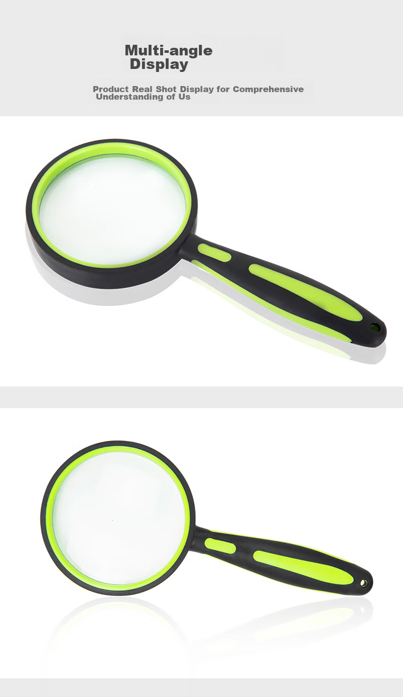 StarMICRO Magnifying Glass for Elderly Reading, High-Definition High-Magnification, Sold by JD, Reading Appreciation Metal Wooden Handle Large Aperture 90mm Magnifier 8