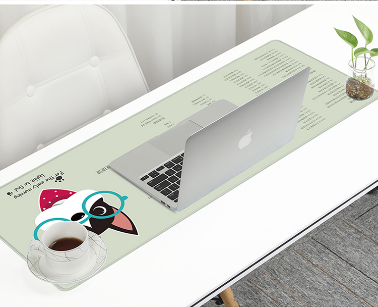 Biyoumei Rubber Keyboard Mouse Pad Desk Mat Thickened Large Student Office Computer Desk Mat PR Shortcut Keys Version 90*40*0.3cm 14
