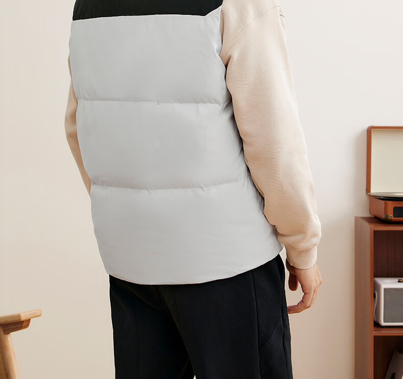 361° Men's Down Vest Autumn Winter New Waterproof Warm Sports Casual Running Stand Collar Jacket 652544401-4 14