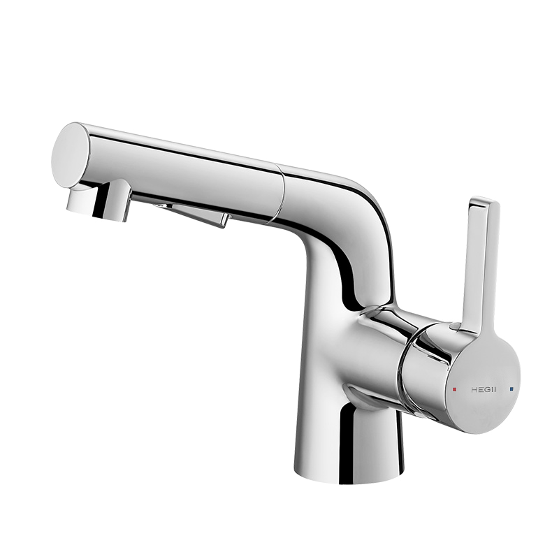 HEGII Pull-Out Basin Faucet, Multi-Functional Bathroom Sink Faucet with Hot And Cold Water, HMF903-115