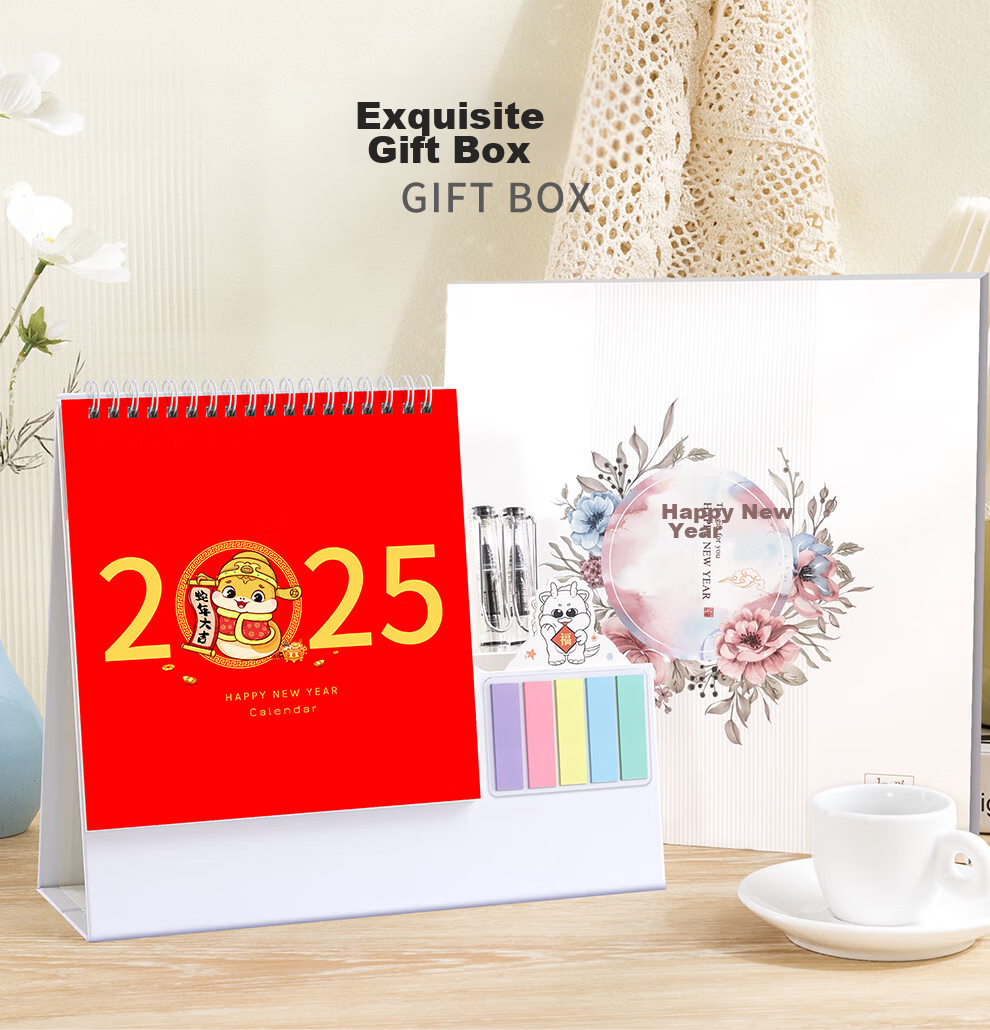 Longe 2026 Multifunctional Pen Holder Calendar with Large Grid, Writing Pad, Horse Year Calendar, Desktop Ornament, Table Calendar, Customizable 11
