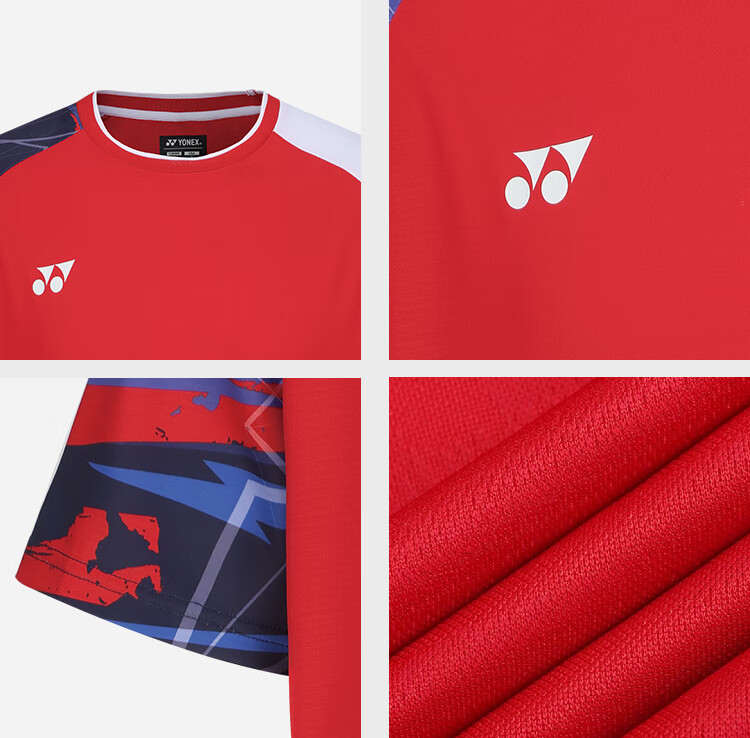 YONEX Badminton Jersey National Team Fan Version Competition Training Sports T-Shirt Women 20785CR White O 15