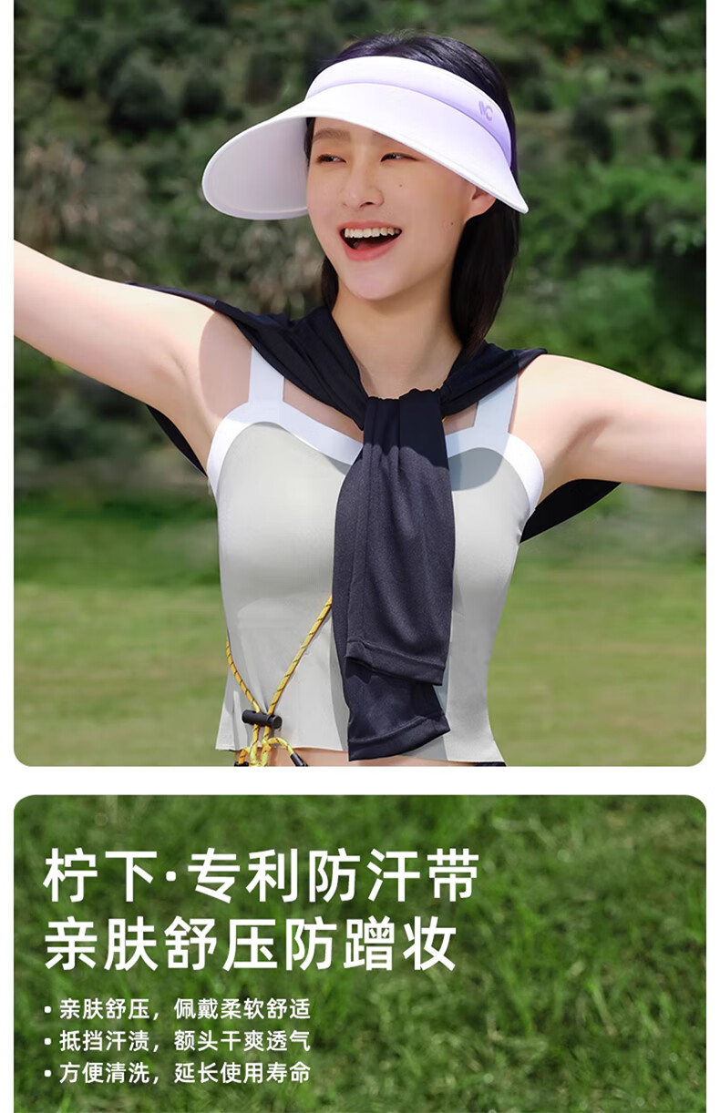 VVC Sun Protection Hat for Women, Sun Visor, UV-Resistant Wide-Brimmed Bucket Hat, Gradient Gray 9