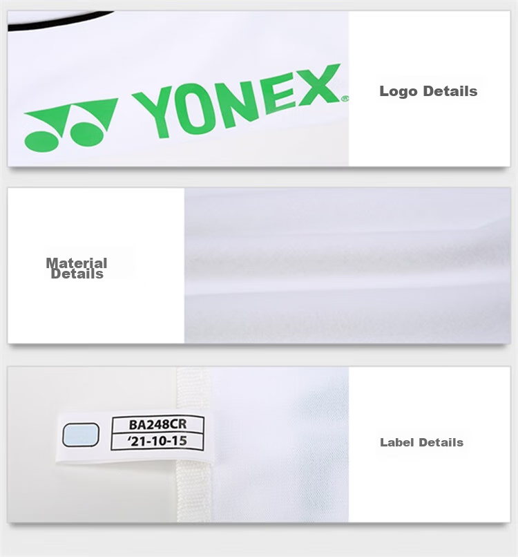 YONEX Badminton Bag, Competition And Training, Lightweight And Simple Racket Case, BA248CR White 4