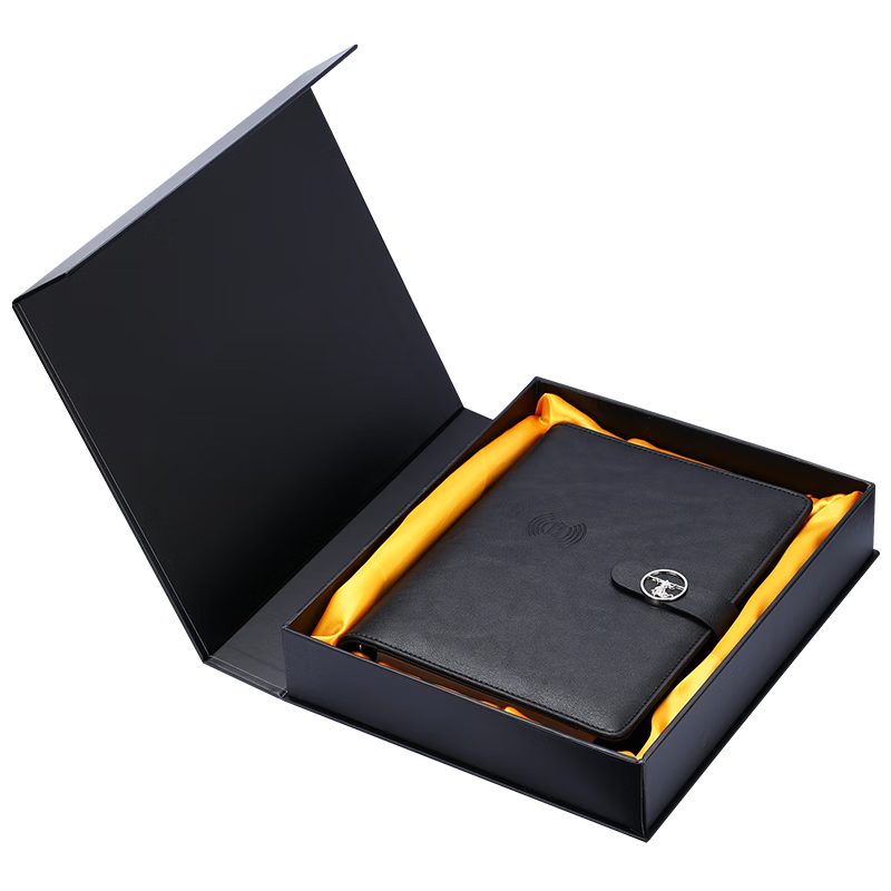 Jiaranheng Mid-Autumn Festival Gift for Male And Female Teachers, Rechargeable Notebook Power Bank, Office Gift, Customizable Wireless Charging Multi-Functional Journal, Portable Power Bank Loose-Leaf Notebook