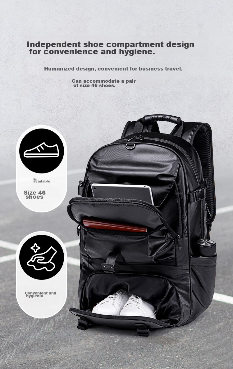 JD Original Black Knight 2026 New Outdoor Men's Backpack, Large Capacity 80L Hiking Sports Bag for Business Trips And Travel 10