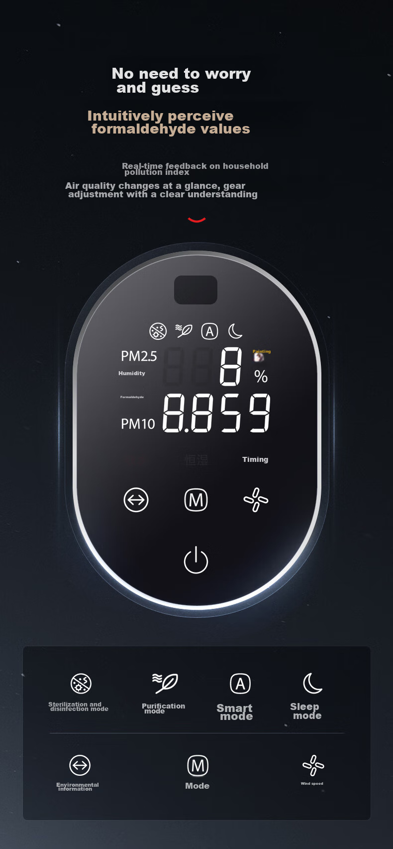 TOSHIBA [Price Protection 11.11] Air Purifier for Formaldehyde Removal, Odor Elimination, Certified by National Standardization Administration, Removes Pollen And Smoke Allergens, Home Use Purification Machine, Medical-Grade, Registered by Ministry of Health And Family Planning, Big White Pear Model 14
