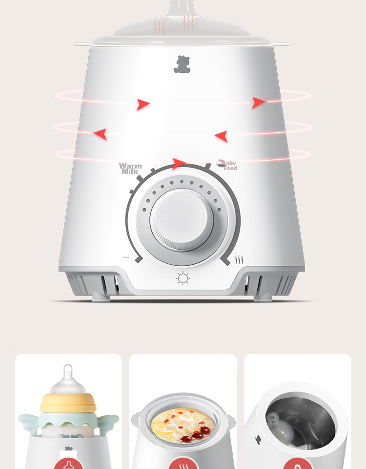 Little White Bear Milk Warmer Portable Breast Milk Heater Defrost and Heating All-in-One Machine-5075 6
