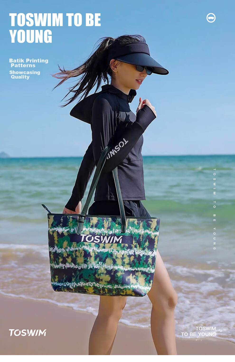 TOSWIM Swimming Bag, Dry And Wet Separation, Waterproof Storage Backpack, Fitness Sports Shoulder Bag, Green Laze Zhuyu 3