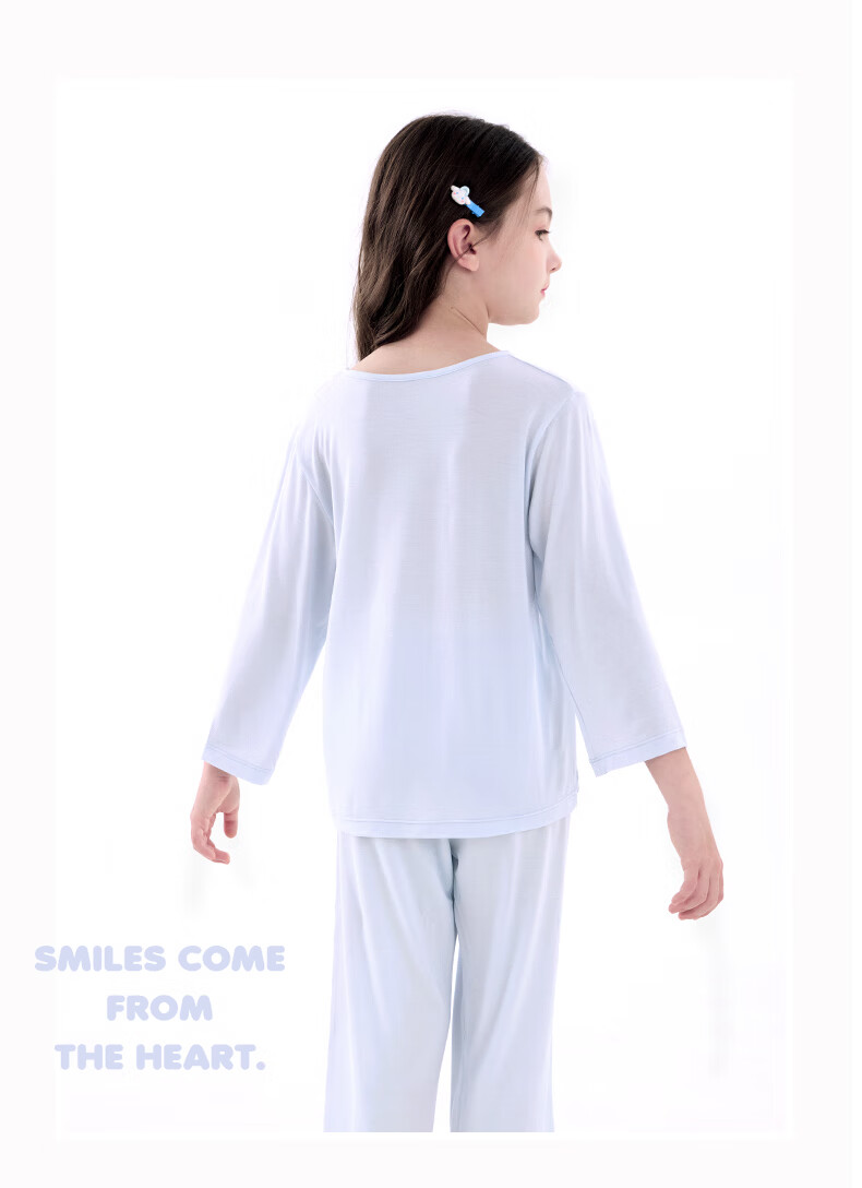 Hello Kitty Girls' Pajama Set Summer Stylish Children's Loungewear Big Kids Modal Air Conditioning Wear G002 Pink 150 10