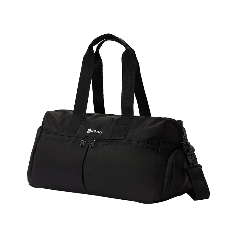 Keep Dry-Wet Separation Swimming Fitness Bag, Waterproof Large Capacity Shoulder Outdoor Storage Sports Tote Bag, Black