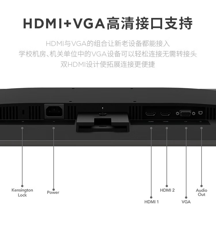 联想(ThinkVision）27英寸1920*1080窄边框低蓝光商用显示器S27i-30
