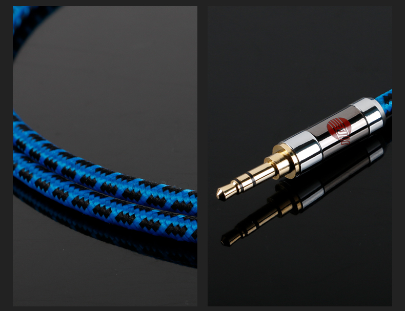 JIB Audiophile AUX Audio Cable, 3.5mm Male to Male Car Connection Cable, Phone Laptop MP34 Player to Headphones Desktop Speaker Cable BP-018 1 Meter 12