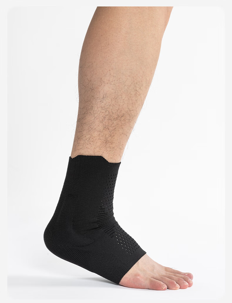 KELME Basketball Ankle Support Sleeve for Men, Football Anti-Sprain Fixation Brace, Black, L (1 Piece) 8