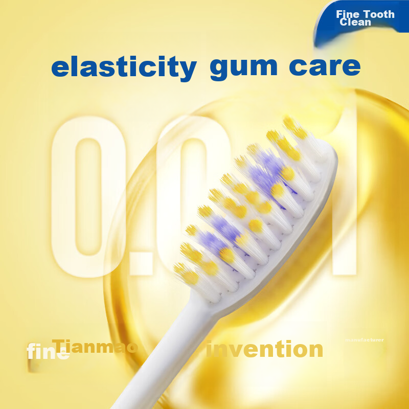 Зубная щетка Lion Fine Bristle Gum Care, 4 шт., мягкая щетина, 0.01 эластичная ручка