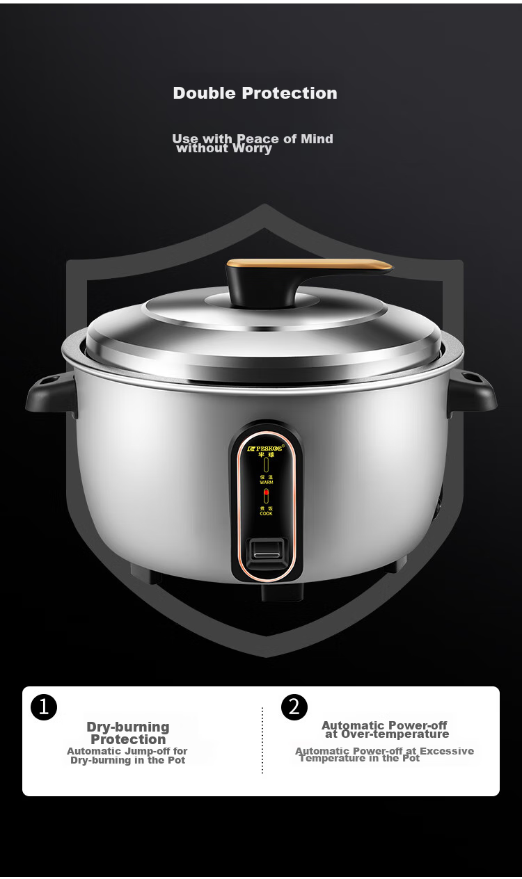 PESKOE Rice Cooker, Commercial Rice Cooker, 28-Liter Large Capacity Electric Rice Cooker for Hotels And Canteens, CFXB280-35 11