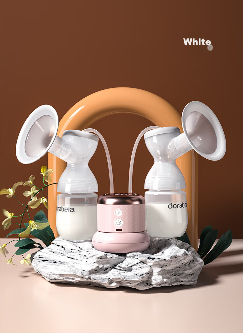 Dora Bela Electric Breast Pump, Double-Sided Painless Fully Automatic High-Suction Milk Extractor, Variable Frequency Breast Milk Suction Device, Postpartum Massage And Milk Collectio 24